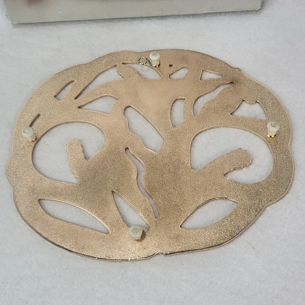 Wm A Rogers Calla Lily Trivet Metal Hot Plate Oneida‎ Japan Floral Decor